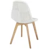 Chaise scandinave patchwork blanc