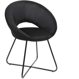Fauteuil rond en velours cotelé Giulia