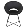 Fauteuil rond en velours cotelé Giulia