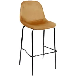 Chaise de bar en velours cotelé Giulia