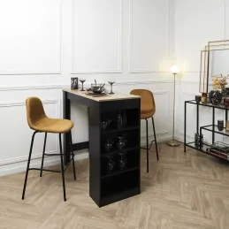 Chaise de bar en velours cotelé Giulia