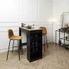 Chaise de bar en velours cotelé Giulia