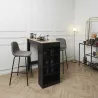 Chaise de bar en velours cotelé Giulia