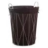 Panier à linge en métal et coton