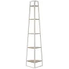 Etagère d'angle 5 niveaux en bois et métal
