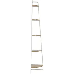 Etagère d'angle 5 niveaux en bois et métal