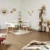Etagère d'angle 5 niveaux en bois et métal