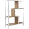 Etagère en bois et métal blanc Edison