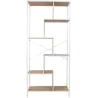 Etagère en bois et métal blanc Edison