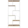 Etagère en bois et métal blanc Edison