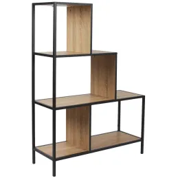 Etagère escalier en métal et bois Edison