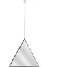 Miroir suspendu Triangle noir Louxor (Lot de 3)