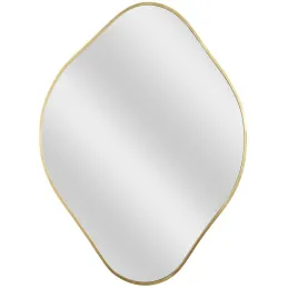 Miroir contour doré Losange Come