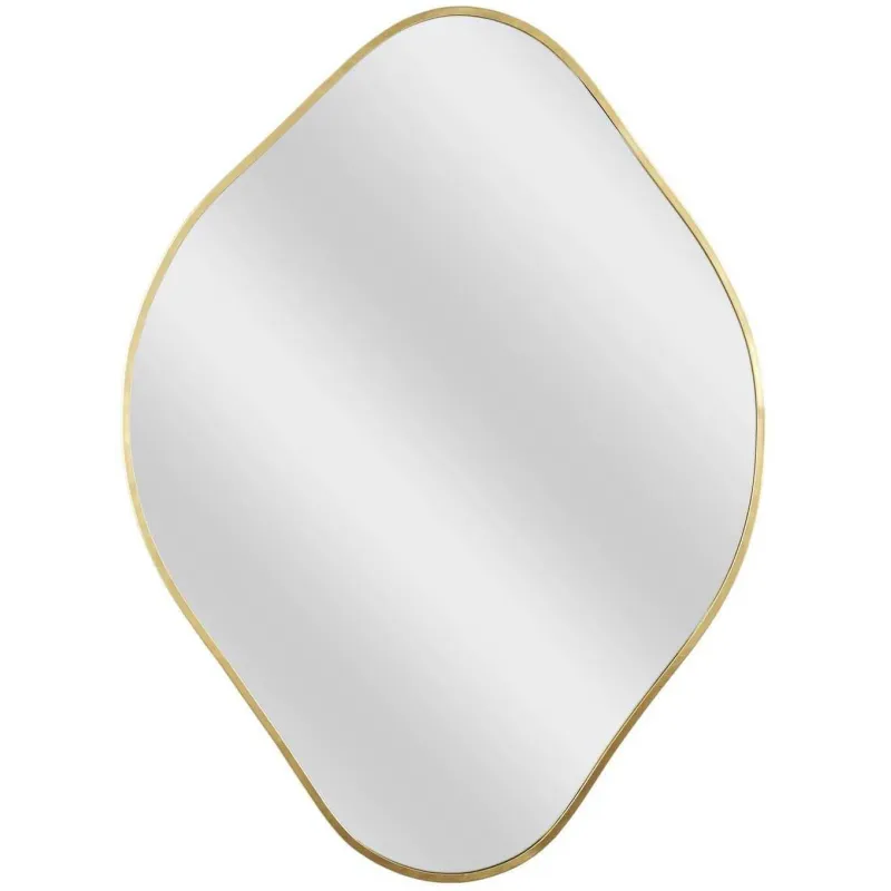 Miroir contour doré Losange Come