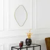 Miroir contour doré Losange Come