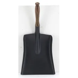 Pelle à cendres en métal et bois