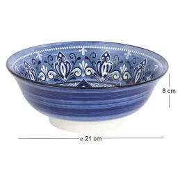 Saladier en porcelaine 21 cm Jaipur