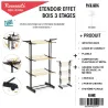 Etendoir 3 étages effet bois