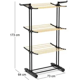 Etendoir 3 étages effet bois