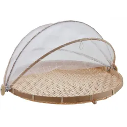 Plateau rond avec cloche filet