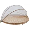 Plateau rond avec cloche filet