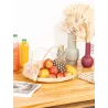 Plateau rond avec cloche filet
