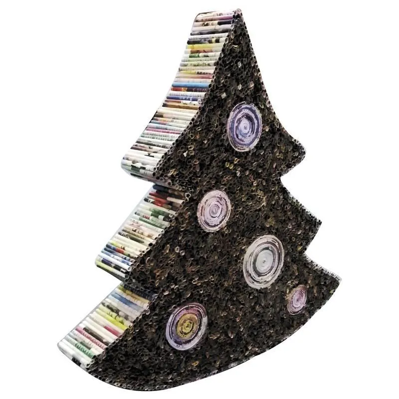 Sapin déco en papier recyclé