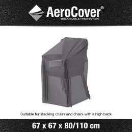 Housse de protection respirante pour pile de chaises de jardin