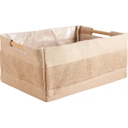 Corbeille de rangement en jute