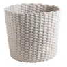 Corbeilles rondes en corde de coton écru (Lot de 3)