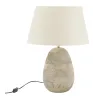 Pied de lampe ovale en manguier