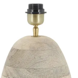 Pied de lampe ovale en manguier