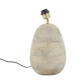 Pied de lampe ovale en manguier