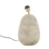 Pied de lampe ovale en manguier