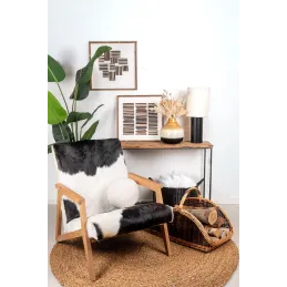 Consoles en bois recyclé et métal (lot de 2)