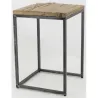 Consoles en bois recyclé et métal (lot de 2)