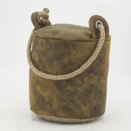 Cale-porte en nubuck et corde