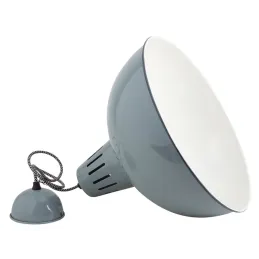 Lampe suspension vintage en métal laqué diamètre 38cm