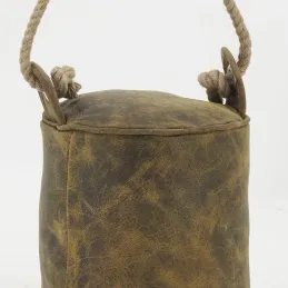 Cale-porte en nubuck et corde
