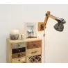 Applique en bois recyclé et métal Archi