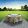 Habillage en bois pour spa gonflable Decorspa