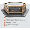 Habillage en bois pour spa gonflable Decorspa