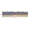 Pare-vent tissu 100% coton 5 x 0.9 m