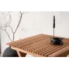 Table de jardin pliante carré 70 x 70 cm en teck Ghana
