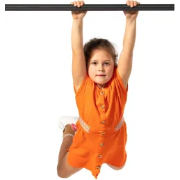 Barre gymnastique thermolaqué avec fixations