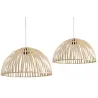Abat-jour en bambou (Lot de 2)