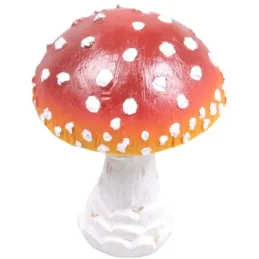 Champignon amanite tue-mouche en résine Forest