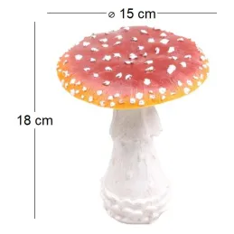 Champignon amanite tue-mouche en résine Forest