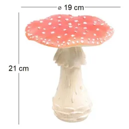 Champignon amanite tue-mouche en résine Forest