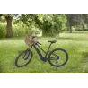 Panier pour vélo en osier gris